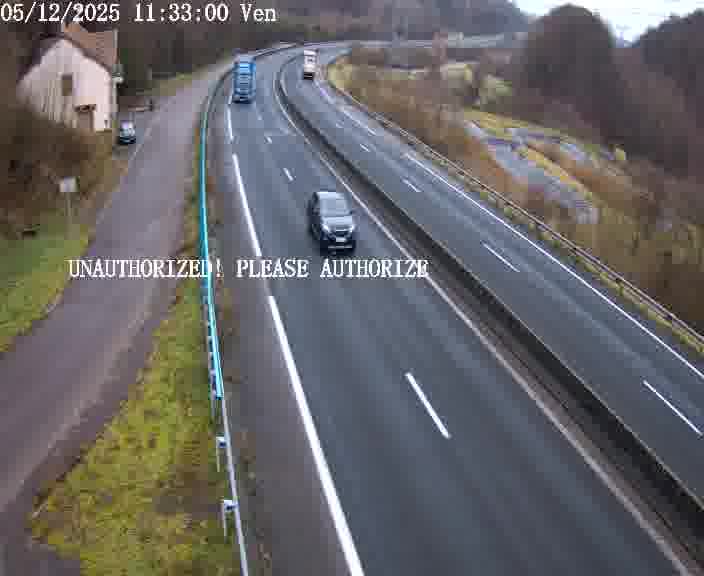 <h2>Webcam sur la D910 située dans la Côte des 4 vents. Vue orientée vers le bas, vers Saint-Avold.</h2>