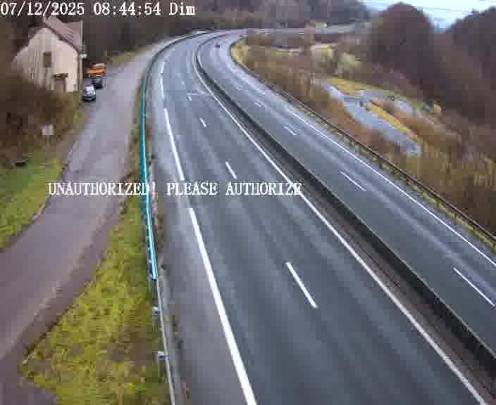 <h2>Webcam sur la D910 située dans la Côte des 4 vents. Vue orientée vers le bas, vers Saint-Avold.</h2>