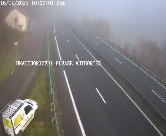 <h2>Webcam sur la D910 située dans la Côte des 4 vents. Vue orientée vers le bas, vers Saint-Avold.</h2>