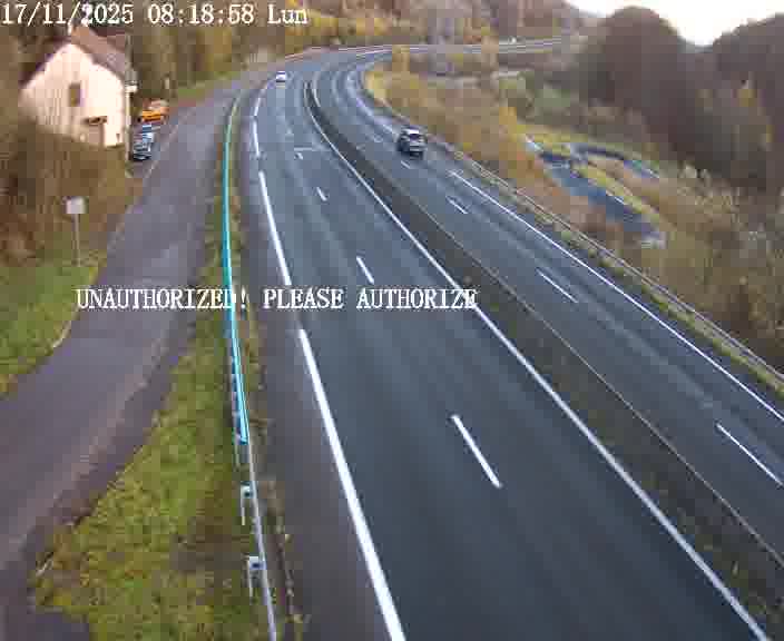 <h2>Webcam sur la D910 située dans la Côte des 4 vents. Vue orientée vers le bas, vers Saint-Avold.</h2>