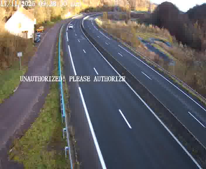 <h2>Webcam sur la D910 située dans la Côte des 4 vents. Vue orientée vers le bas, vers Saint-Avold.</h2>