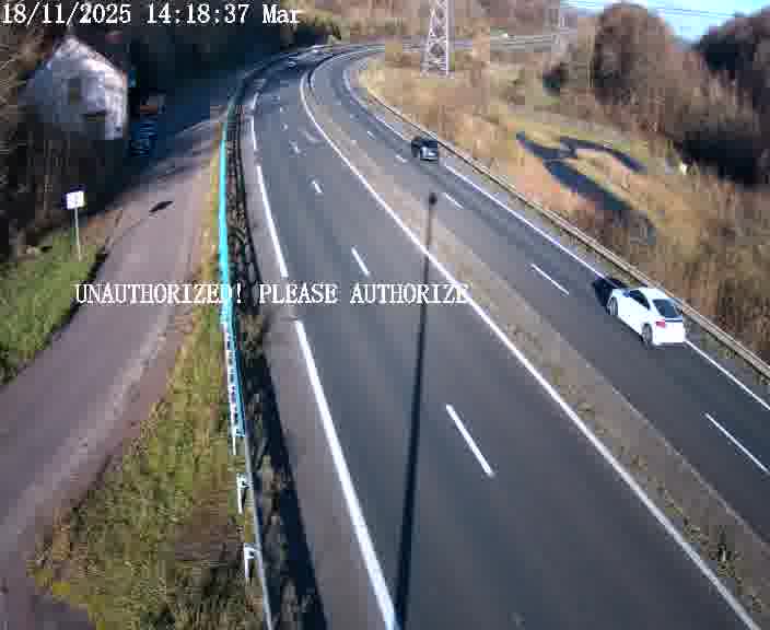 <h2>Webcam sur la D910 située dans la Côte des 4 vents. Vue orientée vers le bas, vers Saint-Avold.</h2>