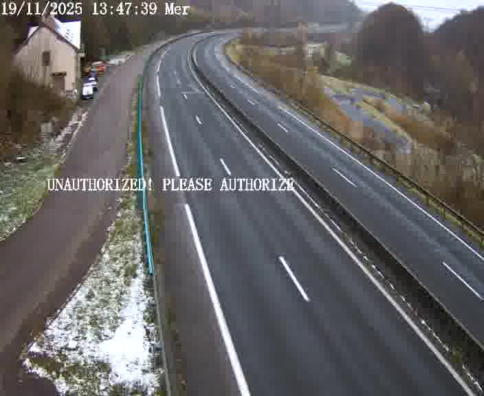 <h2>Webcam sur la D910 située dans la Côte des 4 vents. Vue orientée vers le bas, vers Saint-Avold.</h2>