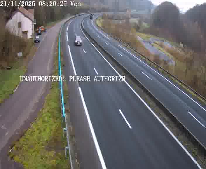 <h2>Webcam sur la D910 située dans la Côte des 4 vents. Vue orientée vers le bas, vers Saint-Avold.</h2>