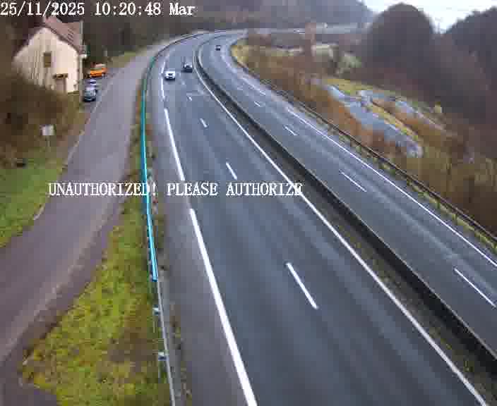 <h2>Webcam sur la D910 située dans la Côte des 4 vents. Vue orientée vers le bas, vers Saint-Avold.</h2>