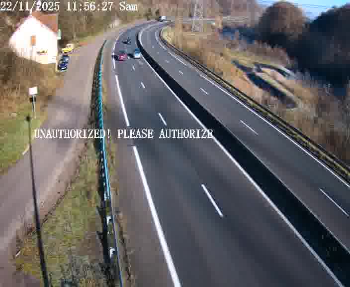 <h2>Webcam sur la D910 située dans la Côte des 4 vents. Vue orientée vers le bas, vers Saint-Avold.</h2>