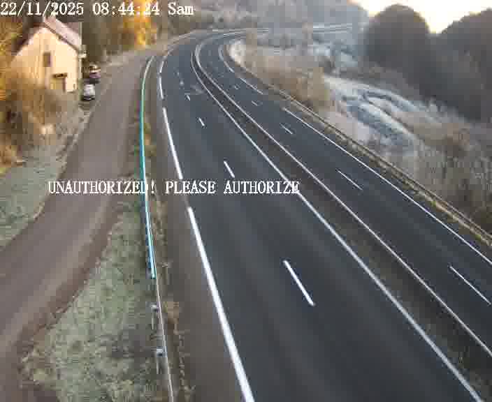 <h2>Webcam sur la D910 située dans la Côte des 4 vents. Vue orientée vers le bas, vers Saint-Avold.</h2>