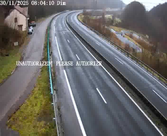 <h2>Webcam sur la D910 située dans la Côte des 4 vents. Vue orientée vers le bas, vers Saint-Avold.</h2>