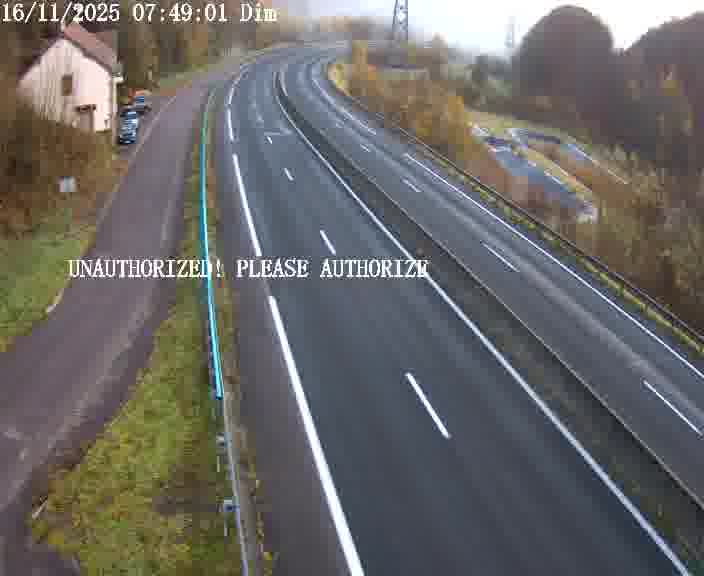 <h2>Webcam sur la D910 située dans la Côte des 4 vents. Vue orientée vers le bas, vers Saint-Avold.</h2>