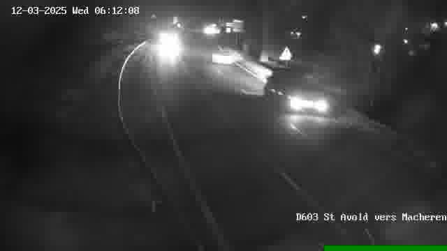 <h2>Webcam sur la D603 située à proximité de Saint-Avold. Vue orientée vers Macheren.</h2>