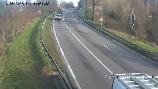 <h2>Webcam sur la D603 située à proximité de Saint-Avold. Vue orientée vers Macheren.</h2>