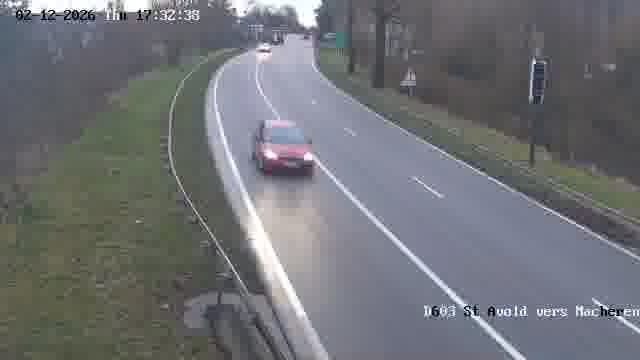<h2>Webcam sur la D603 située à proximité de Saint-Avold. Vue orientée vers Macheren.</h2>