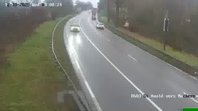 <h2>Webcam sur la D603 située à proximité de Saint-Avold. Vue orientée vers Macheren.</h2>