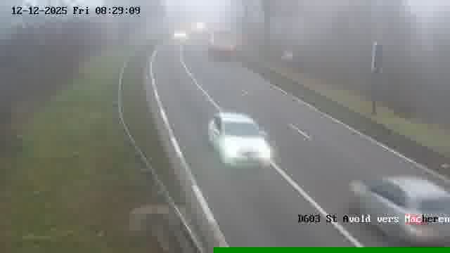 <h2>Webcam sur la D603 située à proximité de Saint-Avold. Vue orientée vers Macheren.</h2>