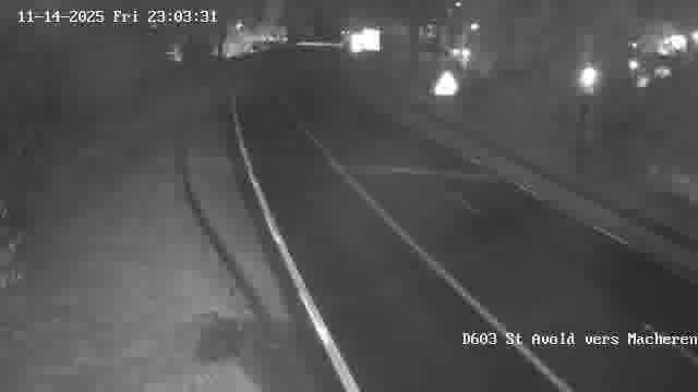 Webcam sur la D603 située à proximité de Saint-Avold. Vue orientée vers Macheren.