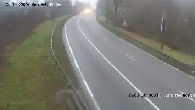<h2>Webcam sur la D603 située à proximité de Saint-Avold. Vue orientée vers Macheren.</h2>