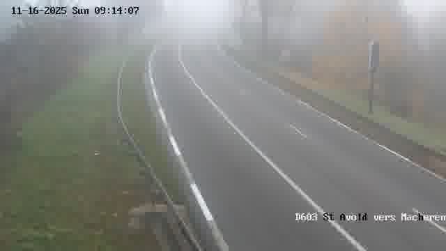 <h2>Webcam sur la D603 située à proximité de Saint-Avold. Vue orientée vers Macheren.</h2>