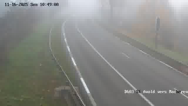 <h2>Webcam sur la D603 située à proximité de Saint-Avold. Vue orientée vers Macheren.</h2>