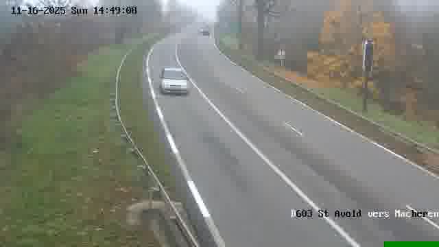 <h2>Webcam sur la D603 située à proximité de Saint-Avold. Vue orientée vers Macheren.</h2>