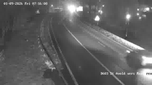 <h2>Webcam sur la D603 située à proximité de Saint-Avold. Vue orientée vers Macheren.</h2>