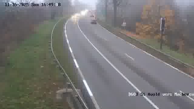 <h2>Webcam sur la D603 située à proximité de Saint-Avold. Vue orientée vers Macheren.</h2>