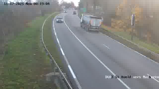 <h2>Webcam sur la D603 située à proximité de Saint-Avold. Vue orientée vers Macheren.</h2>