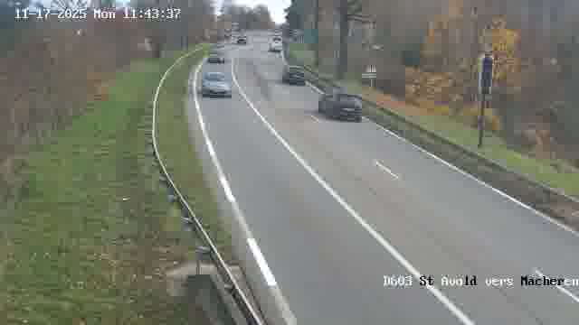 <h2>Webcam sur la D603 située à proximité de Saint-Avold. Vue orientée vers Macheren.</h2>
