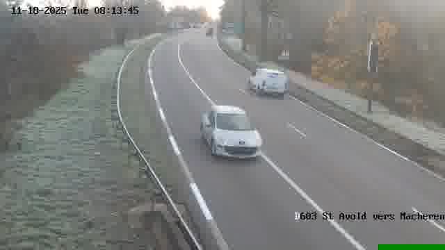 <h2>Webcam sur la D603 située à proximité de Saint-Avold. Vue orientée vers Macheren.</h2>