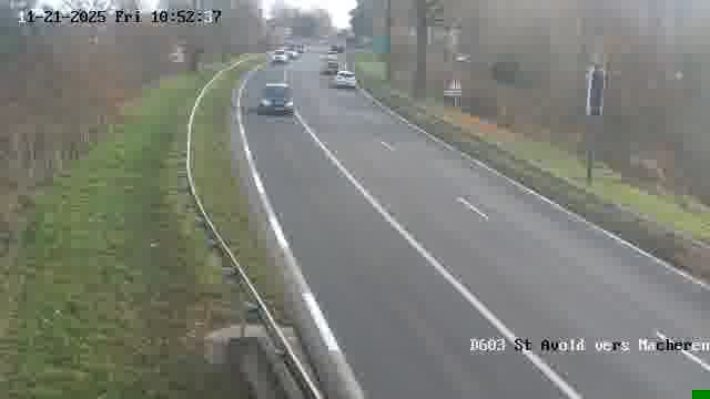 <h2>Webcam sur la D603 située à proximité de Saint-Avold. Vue orientée vers Macheren.</h2>
