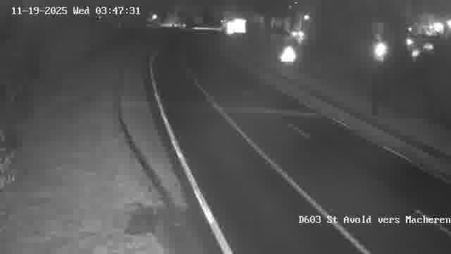 <h2>Webcam sur la D603 située à proximité de Saint-Avold. Vue orientée vers Macheren.</h2>