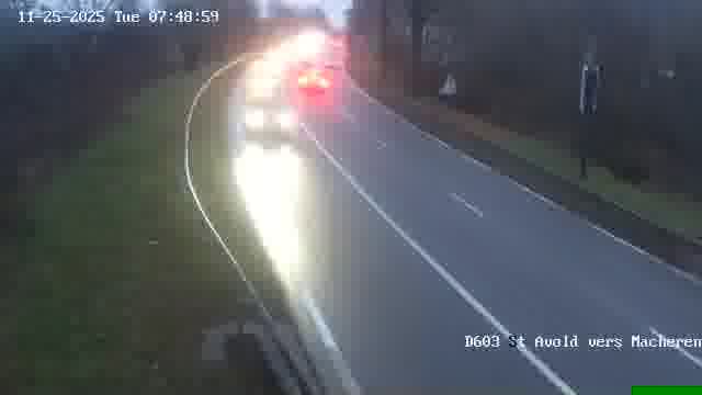 <h2>Webcam sur la D603 située à proximité de Saint-Avold. Vue orientée vers Macheren.</h2>