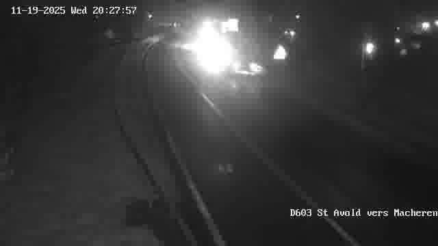 <h2>Webcam sur la D603 située à proximité de Saint-Avold. Vue orientée vers Macheren.</h2>