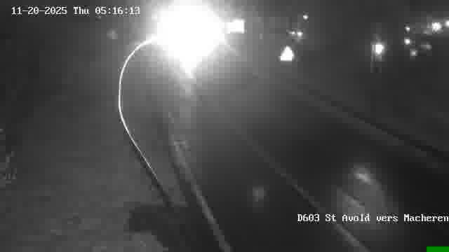 <h2>Webcam sur la D603 située à proximité de Saint-Avold. Vue orientée vers Macheren.</h2>
