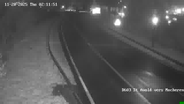 <h2>Webcam sur la D603 située à proximité de Saint-Avold. Vue orientée vers Macheren.</h2>