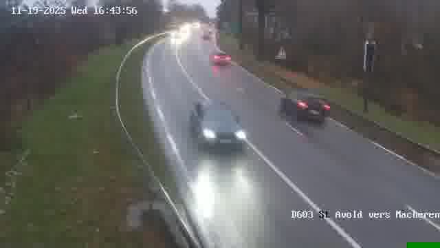 <h2>Webcam sur la D603 située à proximité de Saint-Avold. Vue orientée vers Macheren.</h2>