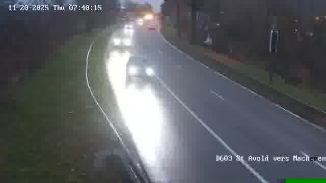 <h2>Webcam sur la D603 située à proximité de Saint-Avold. Vue orientée vers Macheren.</h2>