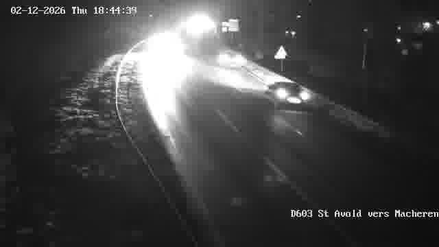 <h2>Webcam sur la D603 située à proximité de Saint-Avold. Vue orientée vers Macheren.</h2>