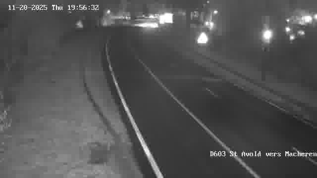 <h2>Webcam sur la D603 située à proximité de Saint-Avold. Vue orientée vers Macheren.</h2>