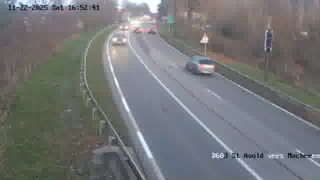 <h2>Webcam sur la D603 située à proximité de Saint-Avold. Vue orientée vers Macheren.</h2>