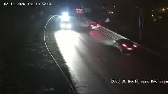 <h2>Webcam sur la D603 située à proximité de Saint-Avold. Vue orientée vers Macheren.</h2>