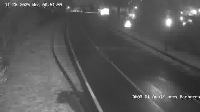 <h2>Webcam sur la D603 située à proximité de Saint-Avold. Vue orientée vers Macheren.</h2>