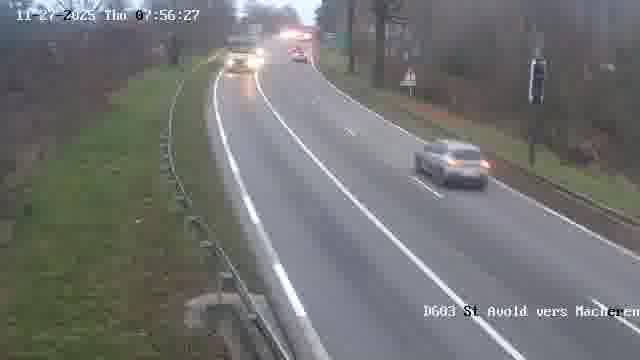 <h2>Webcam sur la D603 située à proximité de Saint-Avold. Vue orientée vers Macheren.</h2>