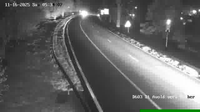 <h2>Webcam sur la D603 située à proximité de Saint-Avold. Vue orientée vers Macheren.</h2>