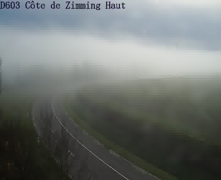 <h2>Webcam sur la D603 située en haut de la Côte de Zimming. Vue orientée vers Saint-Avold.</h2>