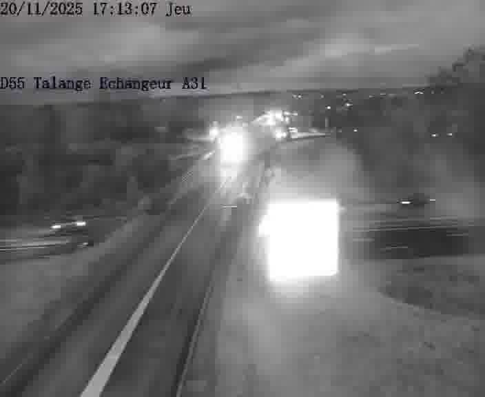 <h2>Webcam sur la D55 à Talange au niveau du pont surplombant l'A31 (sens droite-gauche vers Luxembourg). Vue orientée vers Ay-sur-Moselle.</h2>