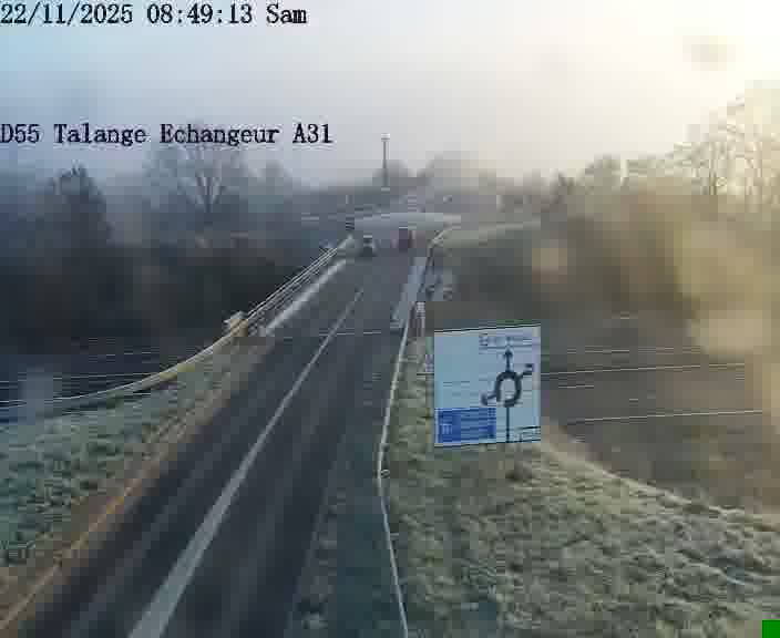<h2>Webcam sur la D55 à Talange au niveau du pont surplombant l'A31 (sens droite-gauche vers Luxembourg). Vue orientée vers Ay-sur-Moselle.</h2>