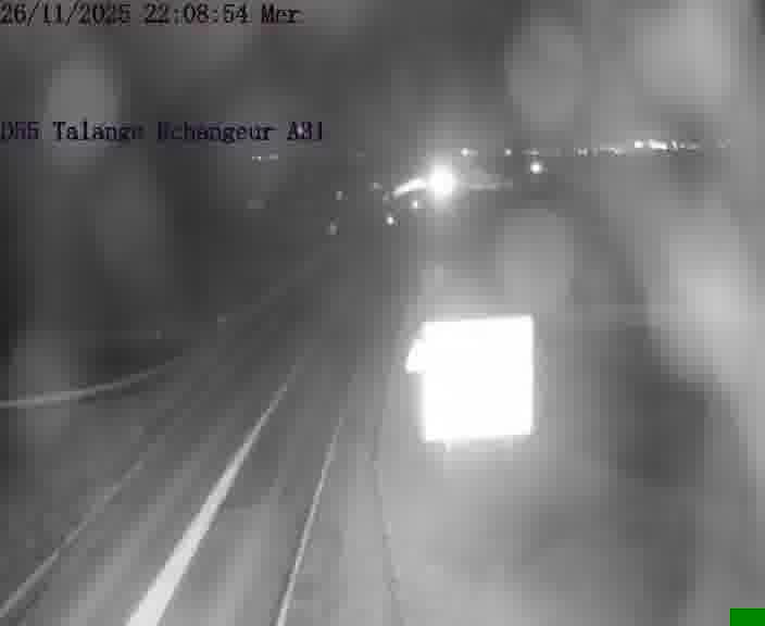 <h2>Webcam sur la D55 à Talange au niveau du pont surplombant l'A31 (sens droite-gauche vers Luxembourg). Vue orientée vers Ay-sur-Moselle.</h2>