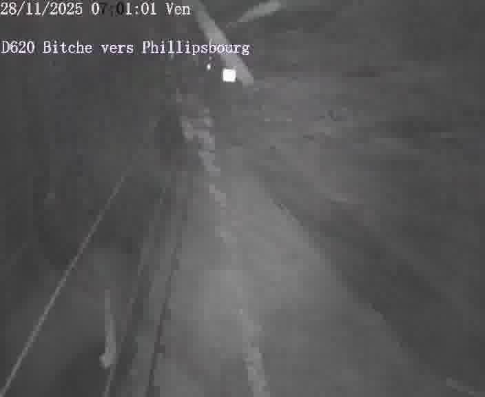 <h2>Webcam sur la D620, sur le contournement de Bitche. Vue orientée vers Philippsbourg</h2>