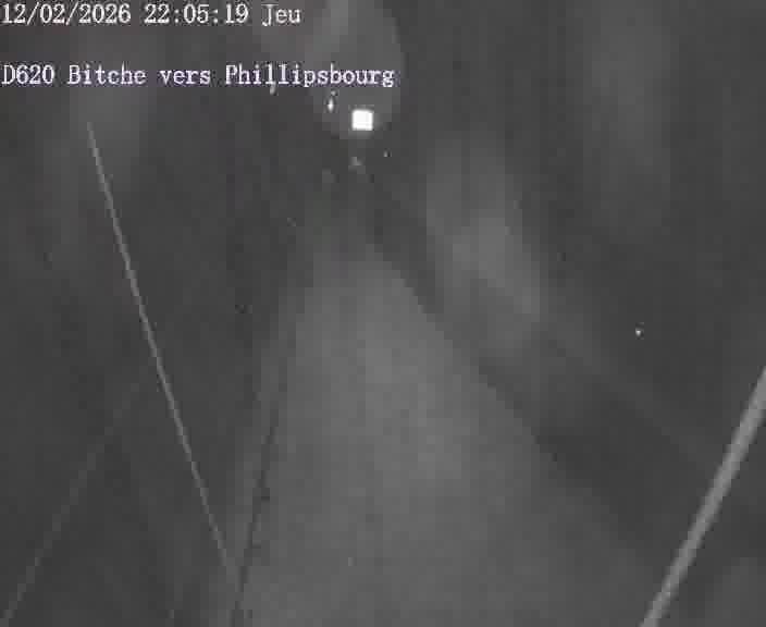 <h2>Webcam sur la D620, sur le contournement de Bitche. Vue orientée vers Philippsbourg</h2>