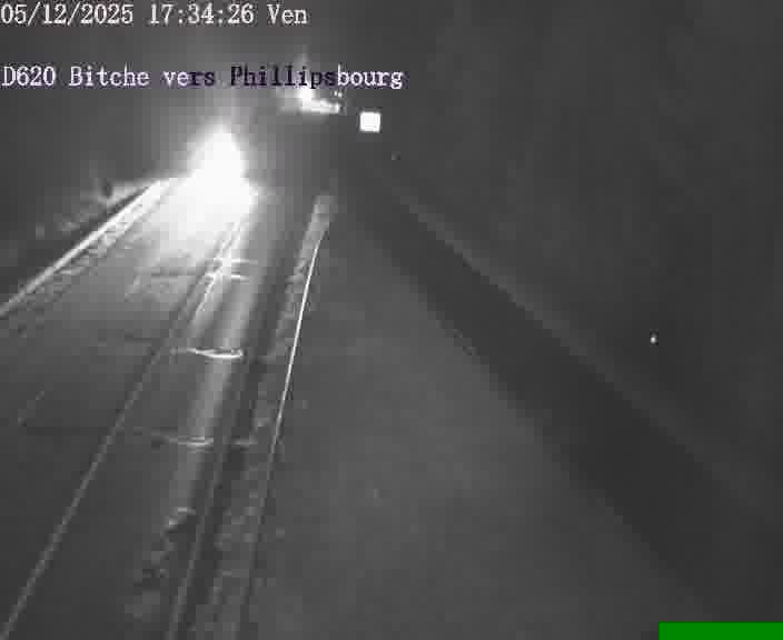 <h2>Webcam sur la D620, sur le contournement de Bitche. Vue orientée vers Philippsbourg</h2>